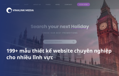 199+ mẫu thiết kế website đẹp cho nhiều lĩnh vực 